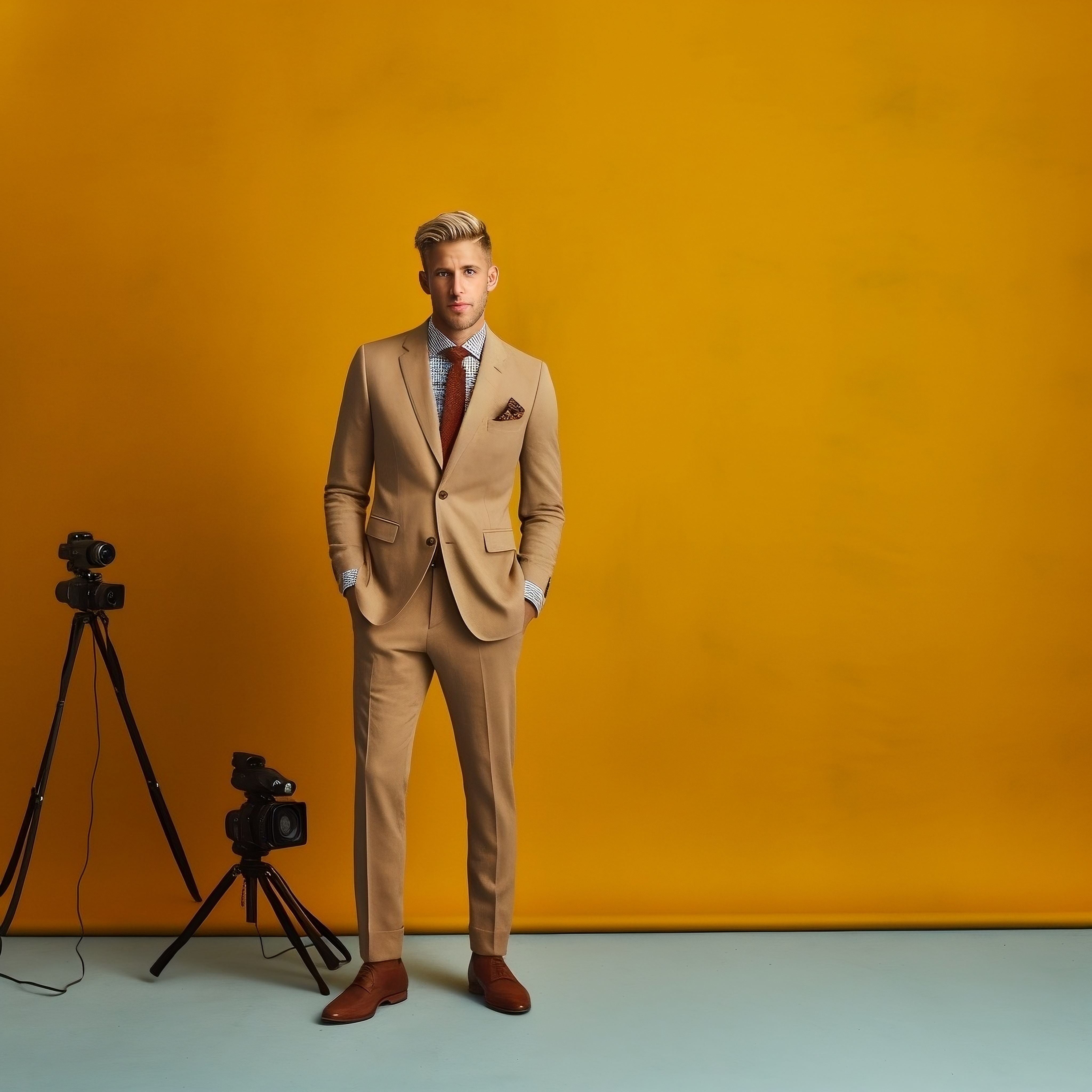 Vibrant Men Photoshoot